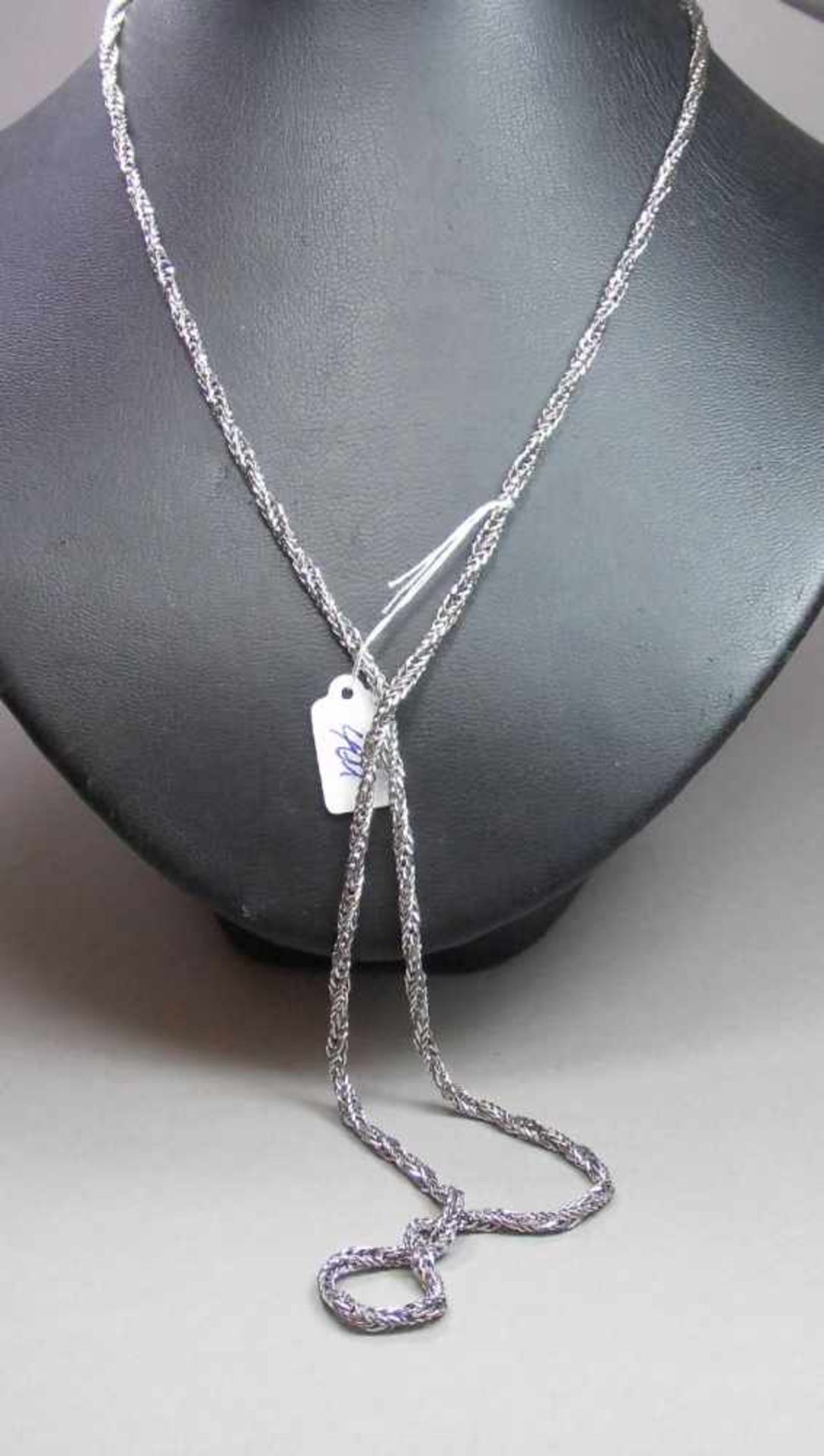 KETTE / necklace, 835er Silber (24,3 g), gepunzt mit Feingehaltsangabe und "SP". In der Art einer - Image 3 of 3