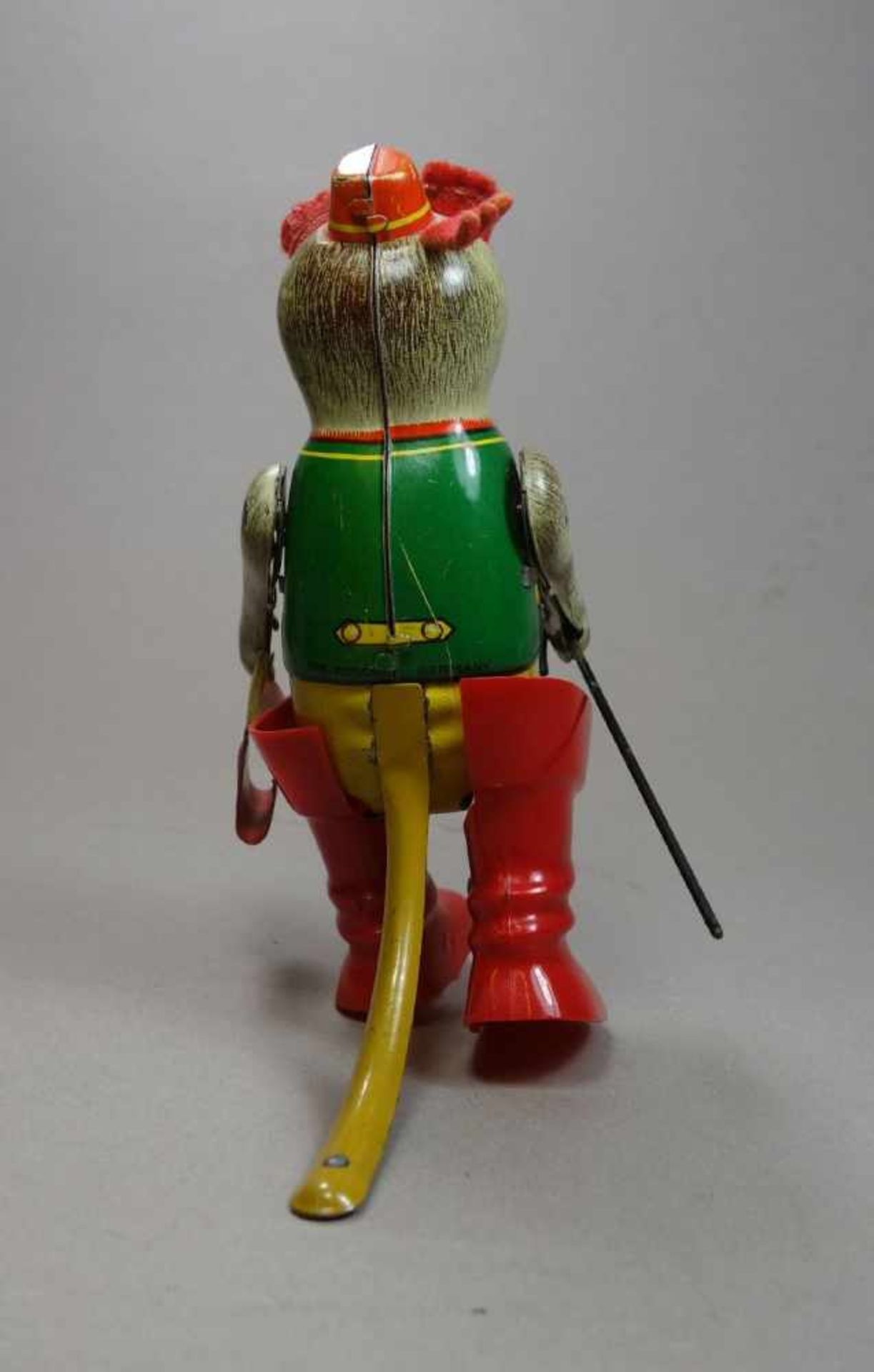 BLECHSPIELZEUG / BLECHFIGUR: Der gestiefelte Kater / tin toy cat, Mitte 20. Jh., Blech und - Bild 3 aus 6