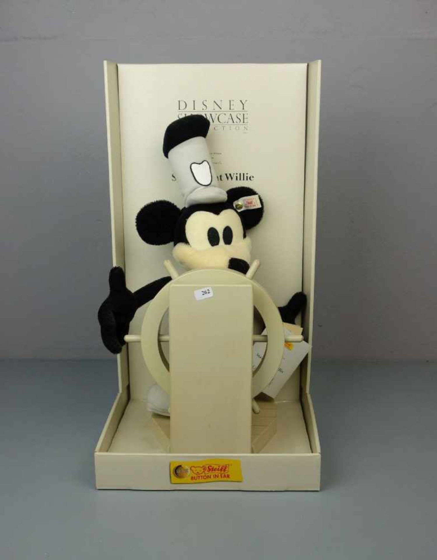 STEIFF-PLÜSCHTIER: MICKY MOUSE / STEAMBOAT WILLIE - 651472 / soft toy; Mohair. Plüschfigur