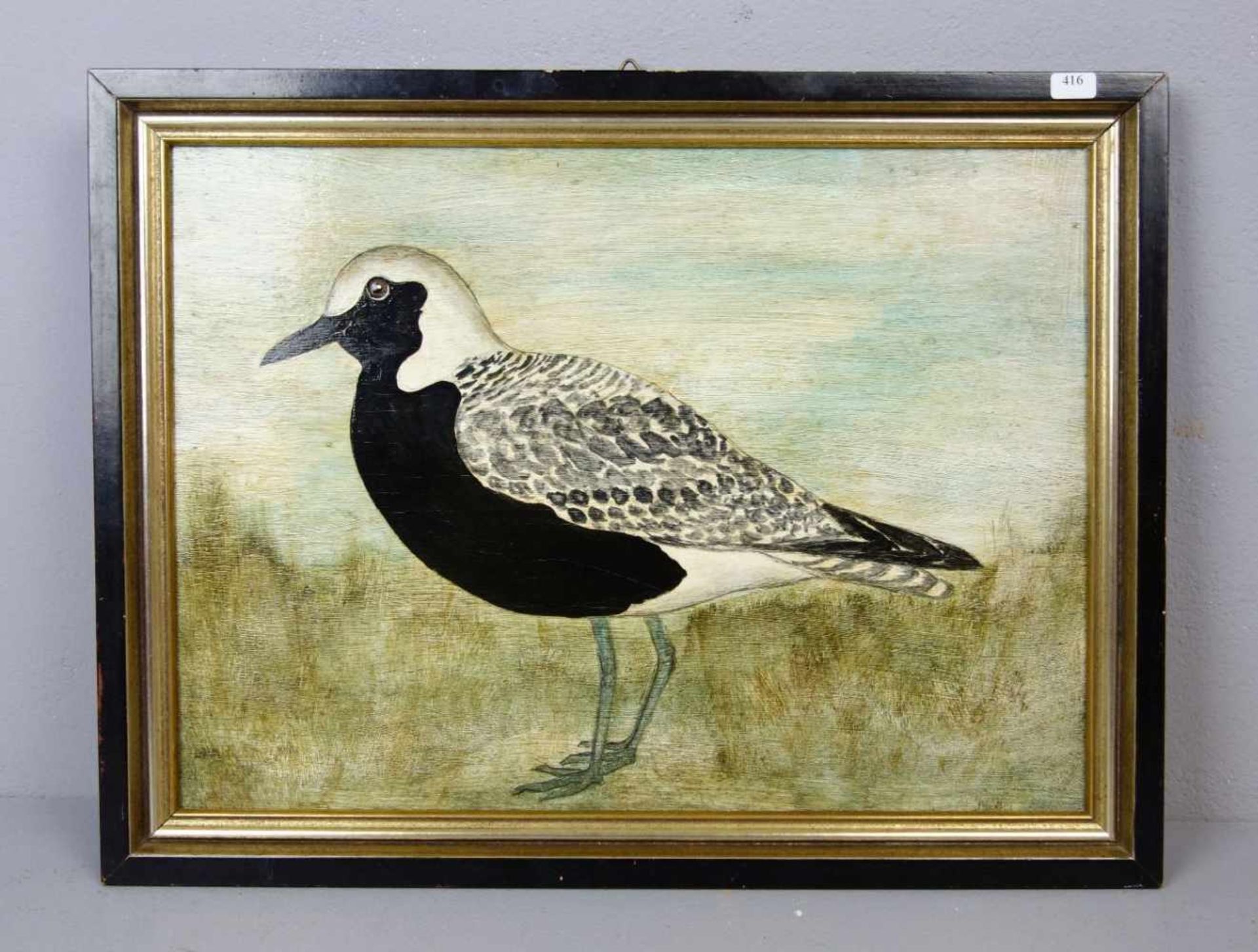 DEUTSCHER MALER des 20./21. Jh., Gemälde / painting: "Kiebitzregenpfeifer (Pluvialis squatarola)",