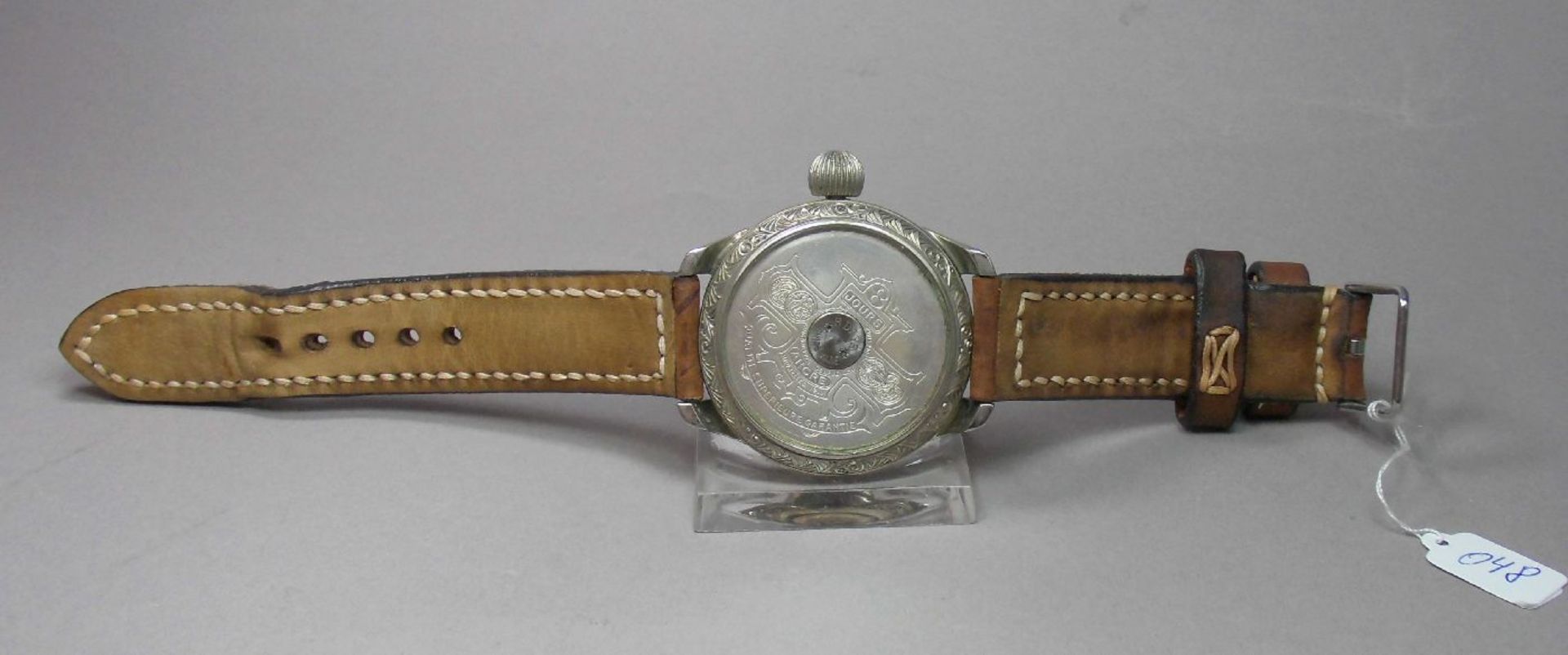 ARMBANDUHR, gearbeitet aus einer Taschenuhr / Mariage / wristwatch, 20. Jh., Handaufzug (Krone). - Image 5 of 7