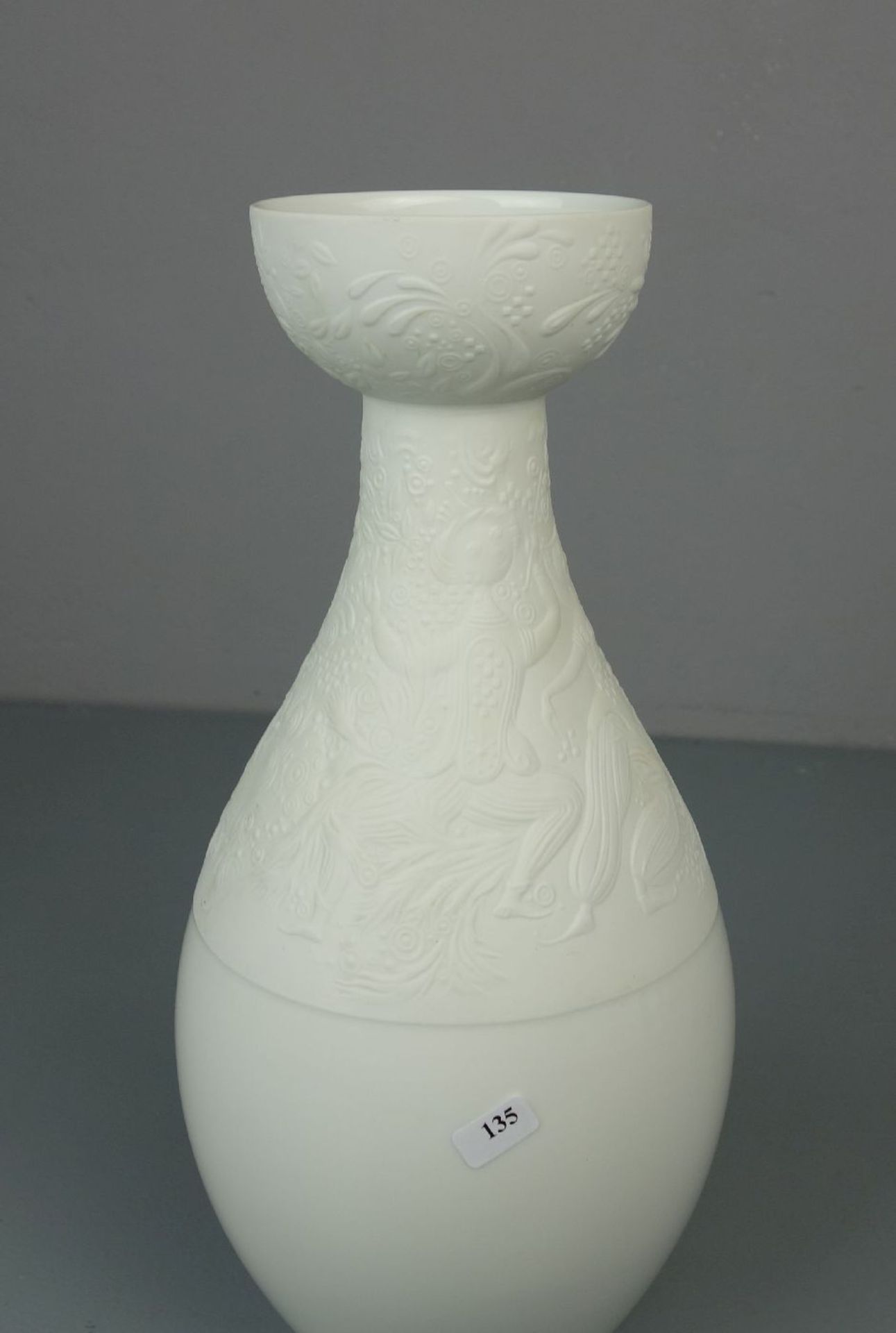 VASE, Weissporzellan, Manufaktur Rosenthal, Marke gültig ab 1957, Entwurf und Modell von Björn - Bild 4 aus 5