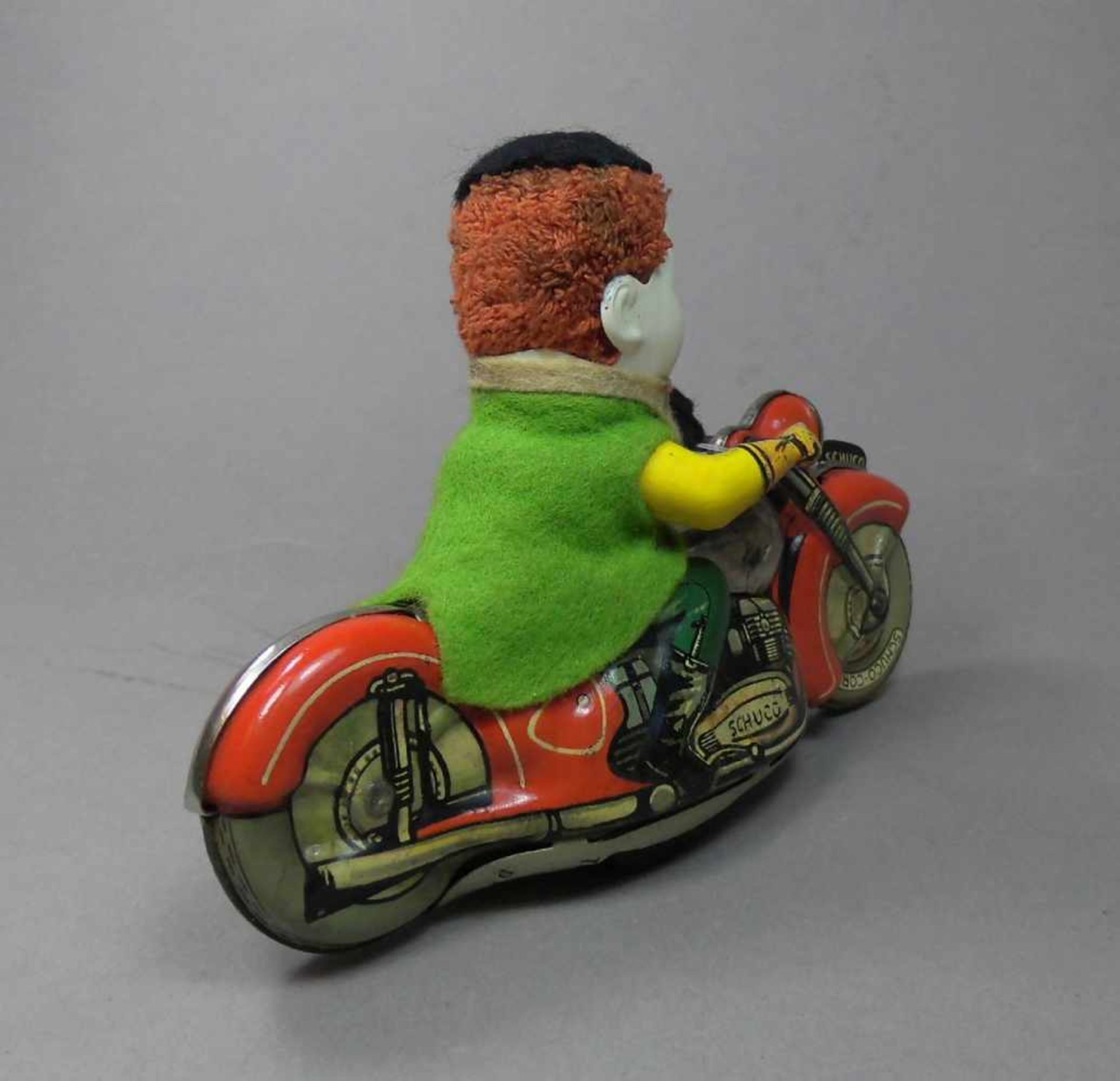 SPIELZEUG / BLECHSPIELZEUG: Motodrill "Clown" / tin toy clown, 1950er Jahre, Manufaktur Schuco / - Bild 3 aus 6