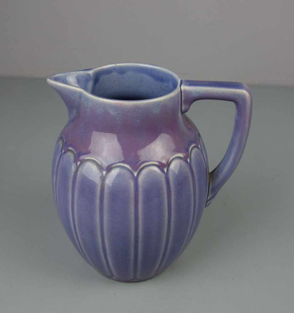 GUSTAV PARTZ - JUGENDSTIL - KRUG / art nouveau jug, Keramik, Manufaktur Villeroy & Boch, unter dem - Bild 2 aus 6