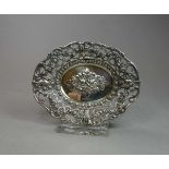 SCHALE / DURCHBRUCHSCHALE / KORBSCHALE / silver bowl, 800er Silber (41 g), gepunzt mit