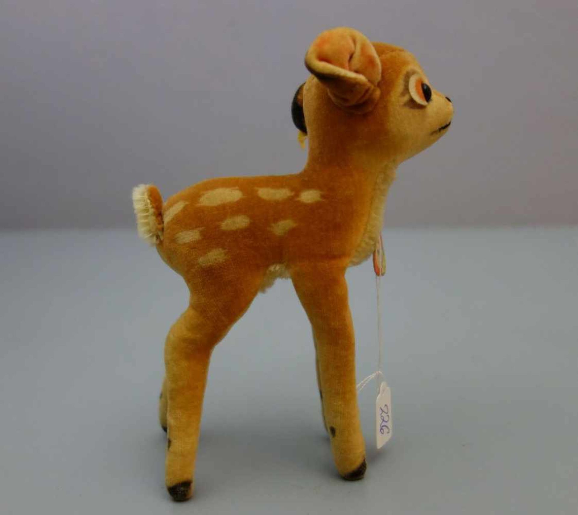 STEIFF - TIER "Bambi" / fluffy toy, mit Manufakturfahne, "Knopf im Ohr" und Brustetikett, darauf - Bild 6 aus 6
