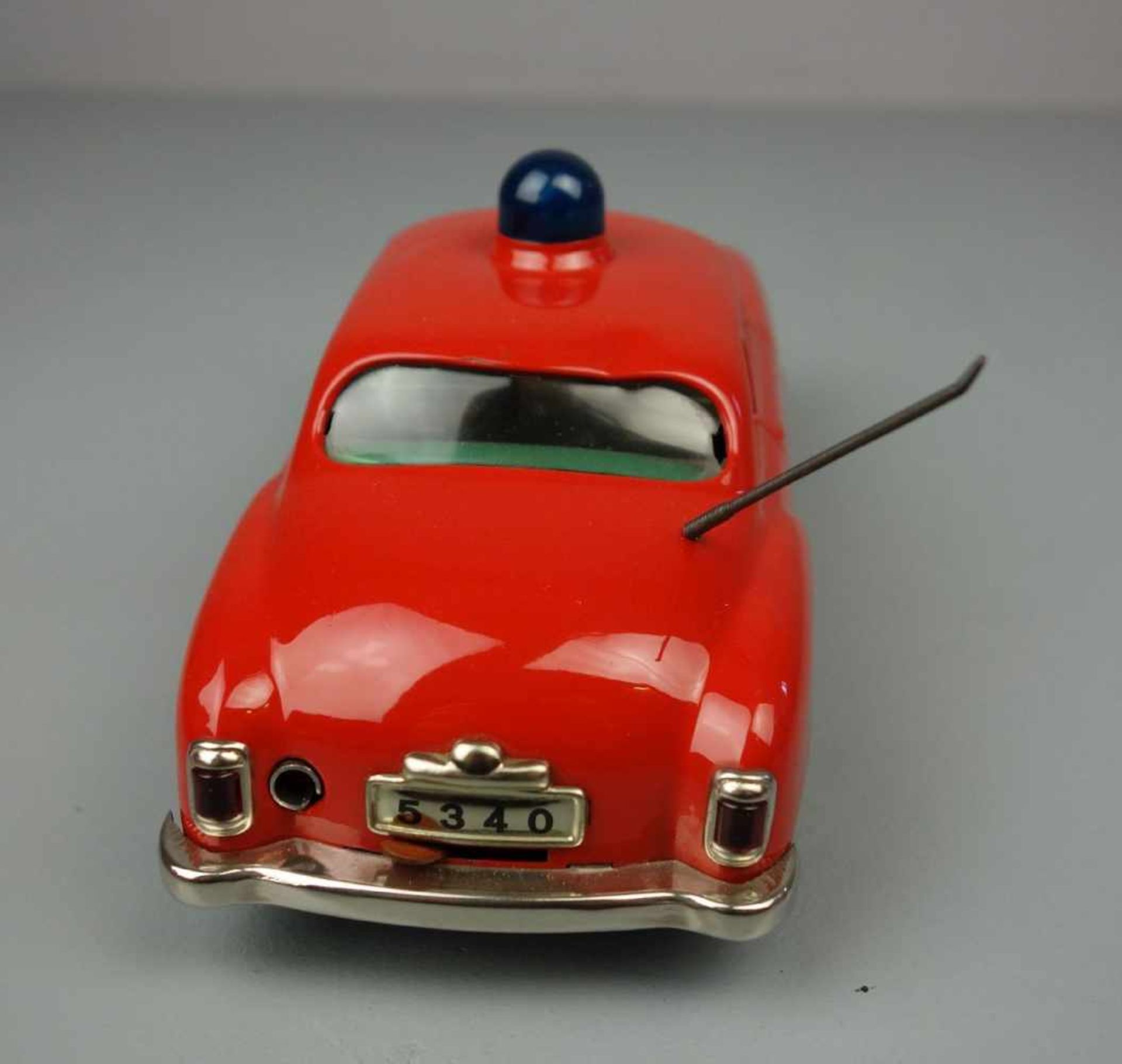 BLECHSPIELZEUG / FAHRZEUG: Polizeiauto / Alarm-Car 5340 / tin toy police car, Manufaktur Schuco - - Bild 5 aus 7
