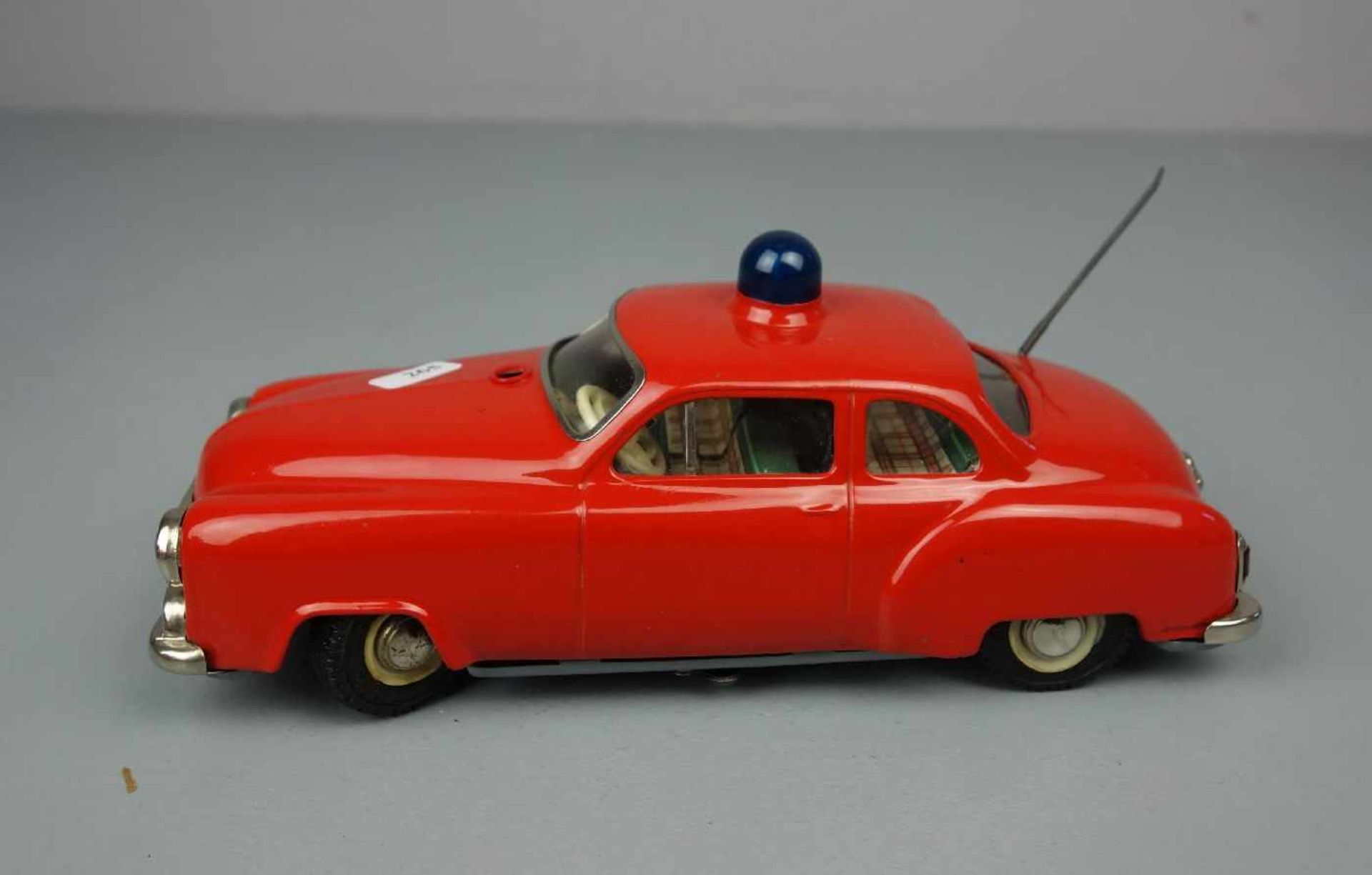BLECHSPIELZEUG / FAHRZEUG: Polizeiauto / Alarm-Car 5340 / tin toy police car, Manufaktur Schuco - - Bild 2 aus 7