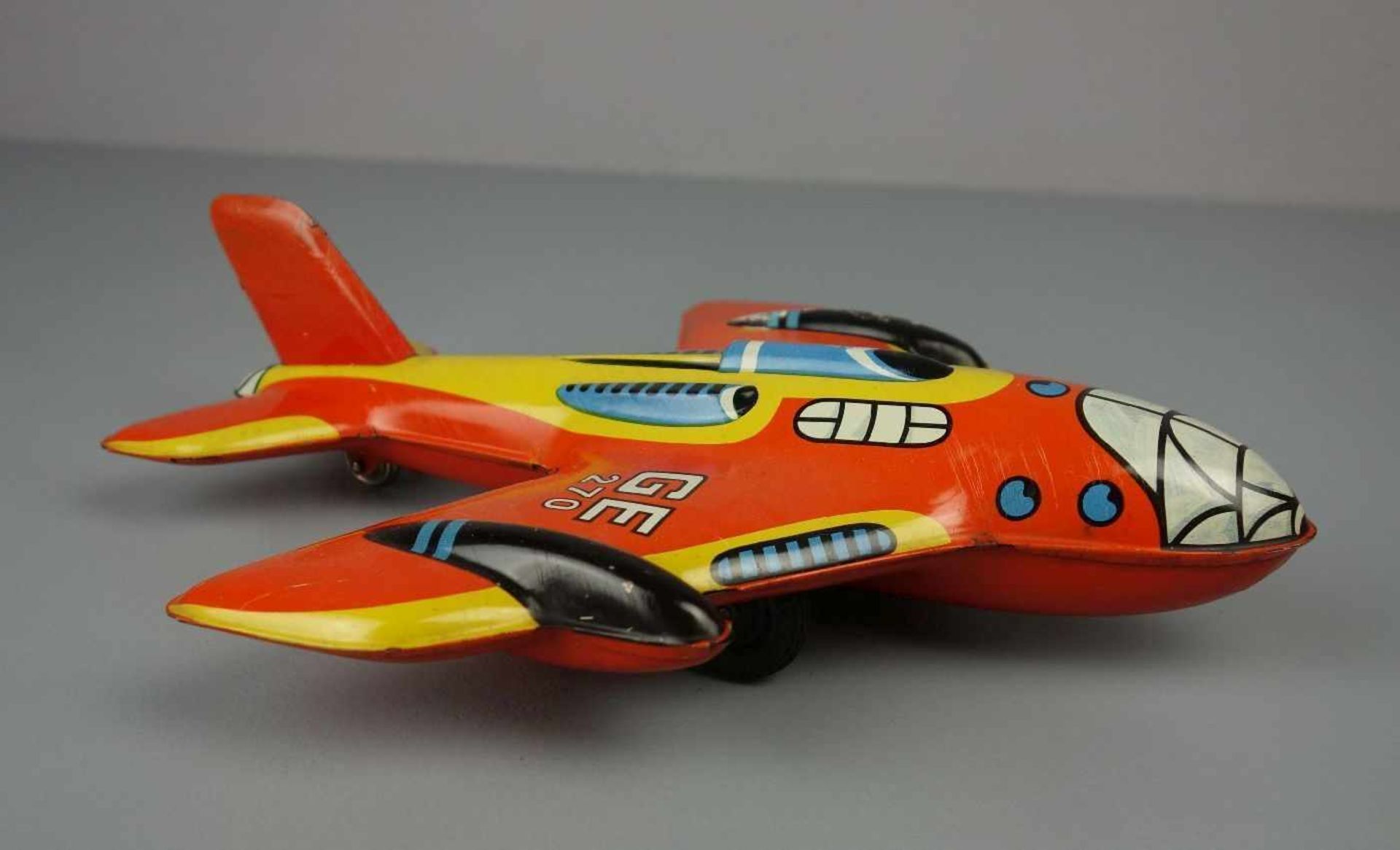 BLECHSPIELZEUG: TECHNOFIX FLUGZEUG / tin toy plane, Mitte 20. Jh., Manufaktur Gebrüder Einfalt - Image 2 of 4