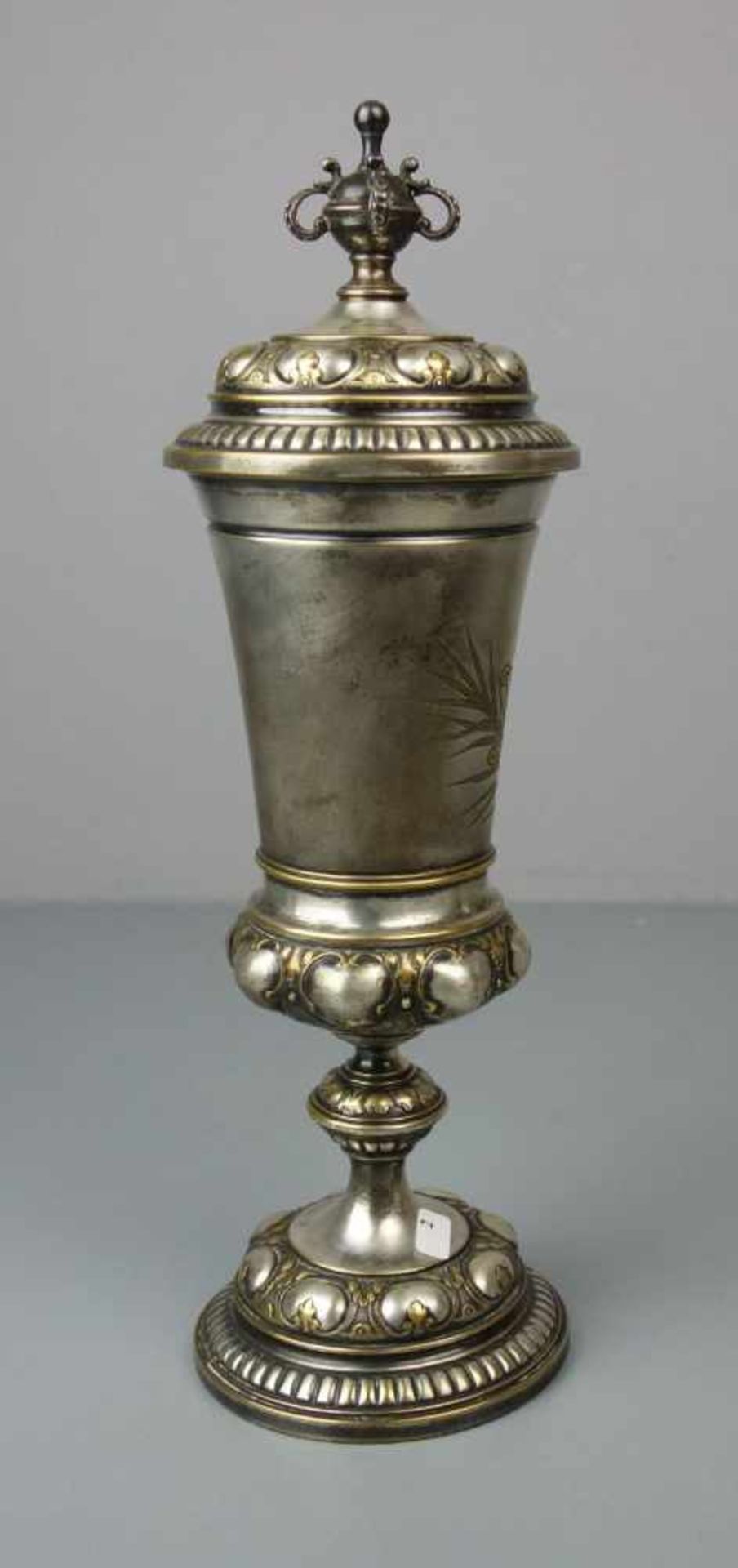 JUDAICUM / WMF DECKELPOKAL / BUCKELPOKAL MIT DAVIDSTERN UND WIDMUNG, WMF - Württembergische - Image 5 of 7