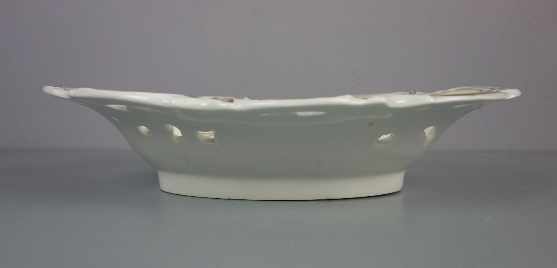 SCHALE / DURCHBRUCHSCHALE / bowl, Porzellan, Manufaktur Meissen, unterglasurblaue - Bild 2 aus 4