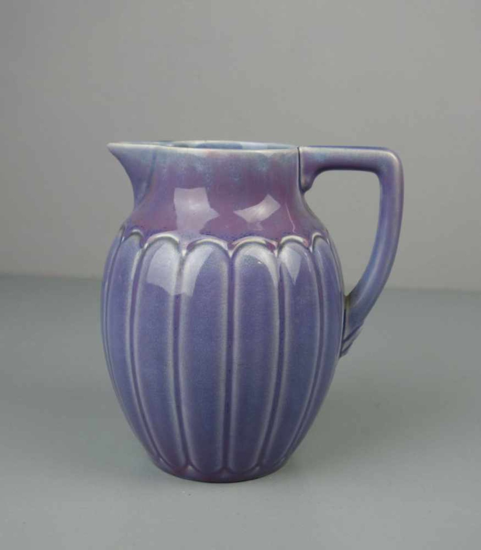 GUSTAV PARTZ - JUGENDSTIL - KRUG / art nouveau jug, Keramik, Manufaktur Villeroy & Boch, unter dem