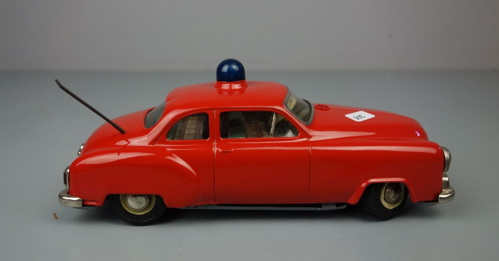 BLECHSPIELZEUG / FAHRZEUG: Polizeiauto / Alarm-Car 5340 / tin toy police car, Manufaktur Schuco - - Bild 4 aus 7