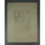 PICASSO , PABLO (1881-1973), Radierung / engraving aus der Suite Vollard: "Deux modèles vêtus", 1933