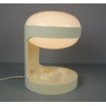 COLOMBO, JOE (1930-1971) - DESIGNER LAMPE / TISCHLAMPE: KD 29, weißer und cremefarbener Kunststoff