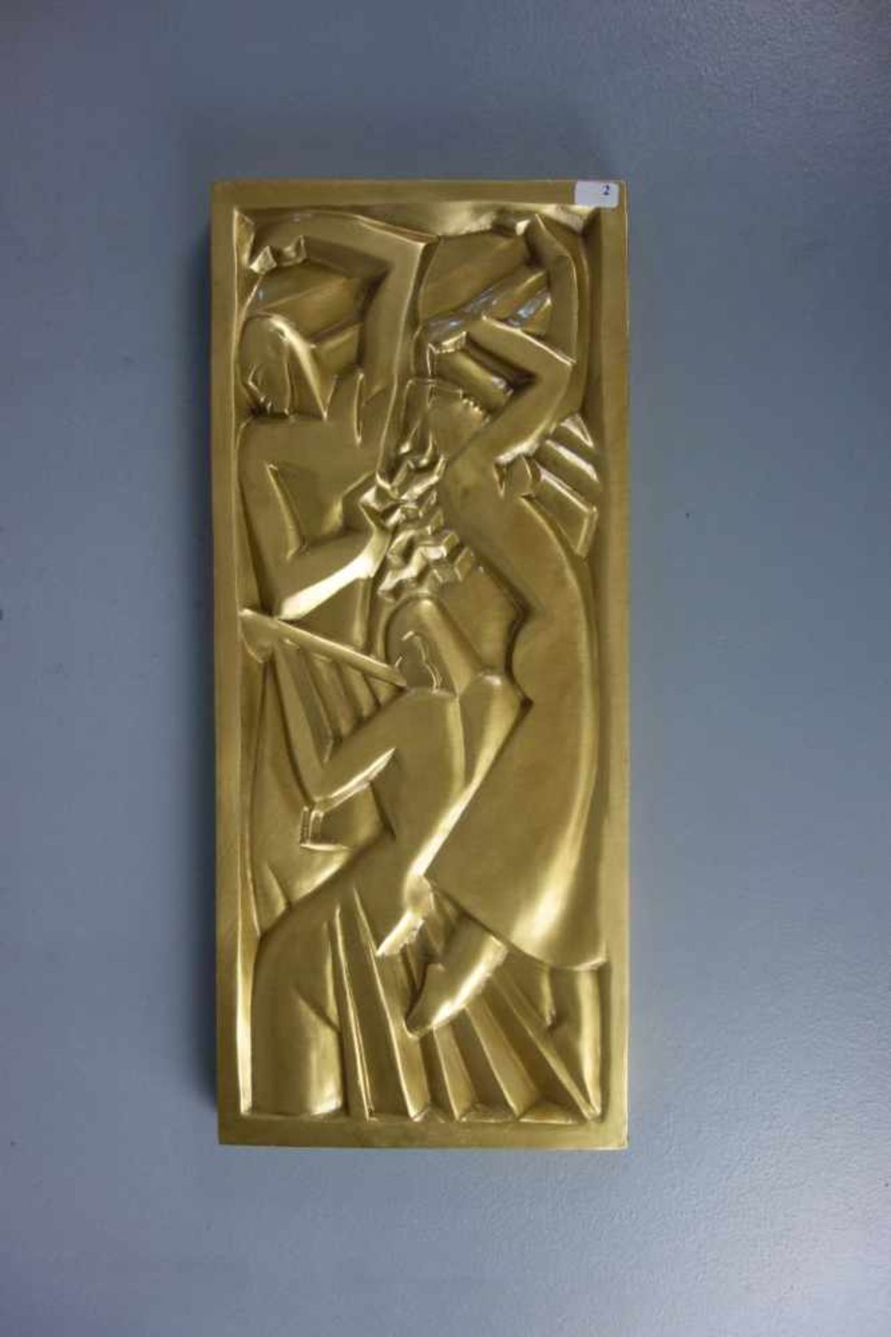MARTEL, JAN und JOEL, nach (beide: Nantes 1896-1966 Paris), Relief "Der Tanz", Bronze - Gelbguss. - Image 3 of 4
