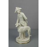 PORZELLANFIGUR: "Friedrich der Grosse" / porcelain figure, Mitte 20. Jh.; Weissporzellan mit