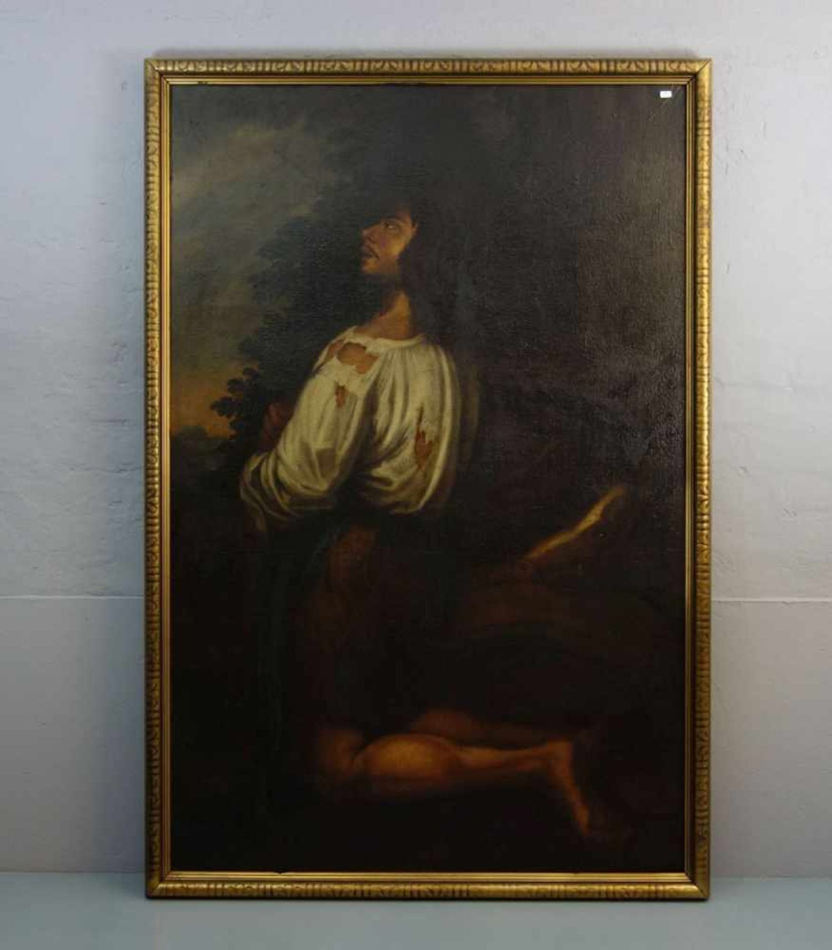 BAROCKGEMÄLDE: "Der verlorene Sohn", Südeuropa, wohl Italien, um 1680 /1700, Öl auf Leinwand / oil