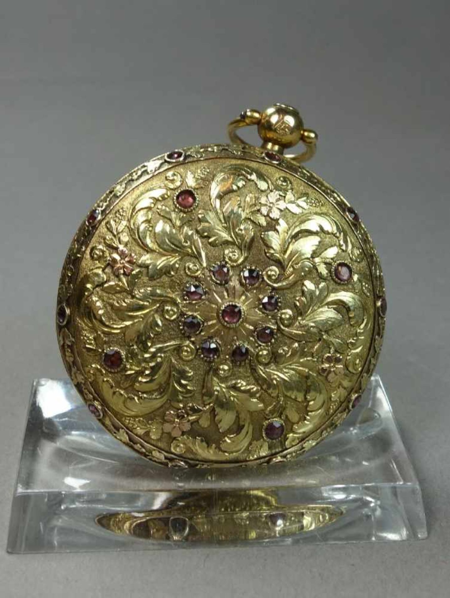 GOLDENE SPINDELTASCHENUHR, 585er bicolor Gold (mit Säure getestet) und mit französischen - Bild 9 aus 15