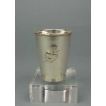 BECHER / silver cup, Sterlingsilber (35 g), Whatson Company, Attleboro / USA. Rundstand, konische