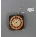 ROULETTE - UHR / ROULETTE - TASCHENUHR, um 1900, Kronenaufzug mit Start- / Stopp-Funktion.