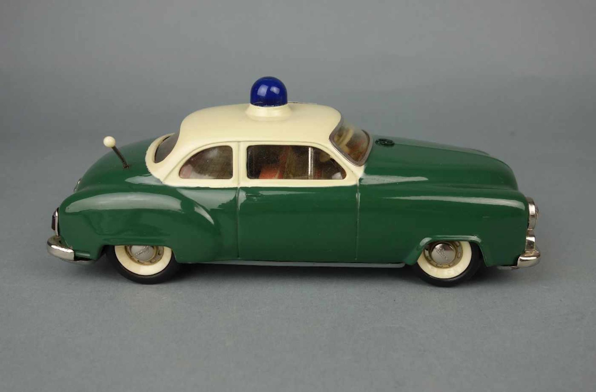 BLECHSPIELZEUG / FAHRZEUG: Polizeiauto / Alarm-Car 5340 / tin toy police car, Manufaktur Schuco / - Bild 3 aus 7