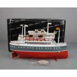 BLECHSPIELZEUG / SCHIFF: Blechdampfer - "Von Stephan" / tin toy ship, 2. H. 20. Jh., Manufaktur