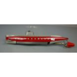 BLECHSPIELZEUG: Submarino / U-Boot / tin toy submarine, 2.H. 20. Jh., Manufaktur Schuco /