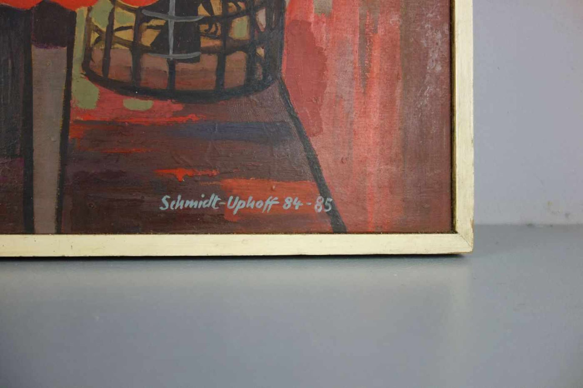 SCHMIDT-UPHOFF, HANS ERICH (Neumark 1911-2002 Dessau), Gemälde / painting: "Zauberlehrling - auf - Image 2 of 3