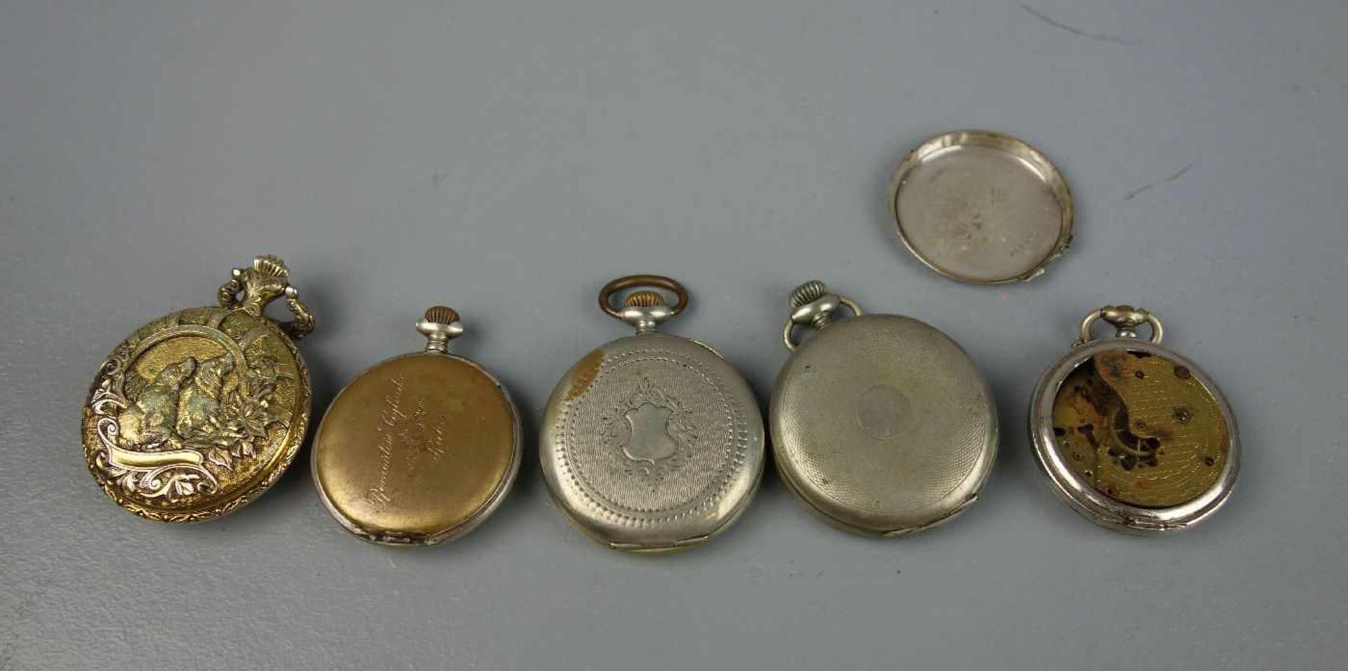 KONVOLUT TASCHENUHREN-WERKE / pocket watches, um 1900 und 1. H. 20. Jh., unterschiedliche - Image 6 of 13