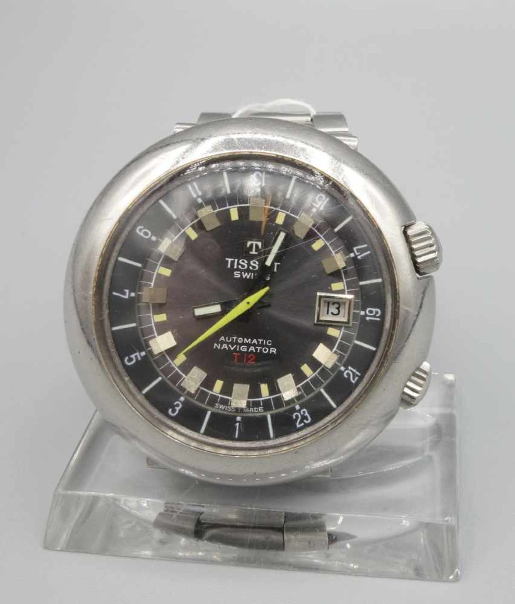 VINTAGE ARMBANDUHR: TISSOT NAVIGATOR T12 / wristwatch, 1970er Jahre, Manufaktur Tissot / Schweiz,