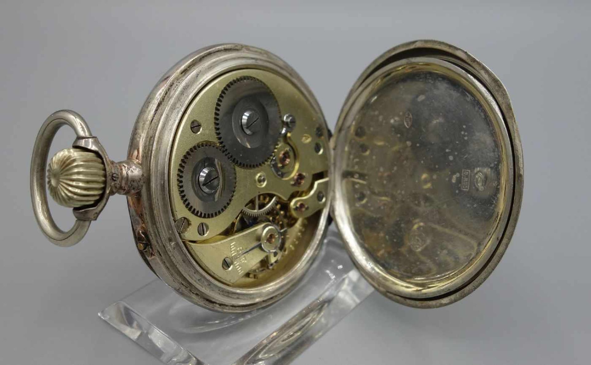 IWC TASCHENUHR / pocket watch, um 1900, Handaufzug (Krone und Drücker), Manufaktur International - Bild 7 aus 7