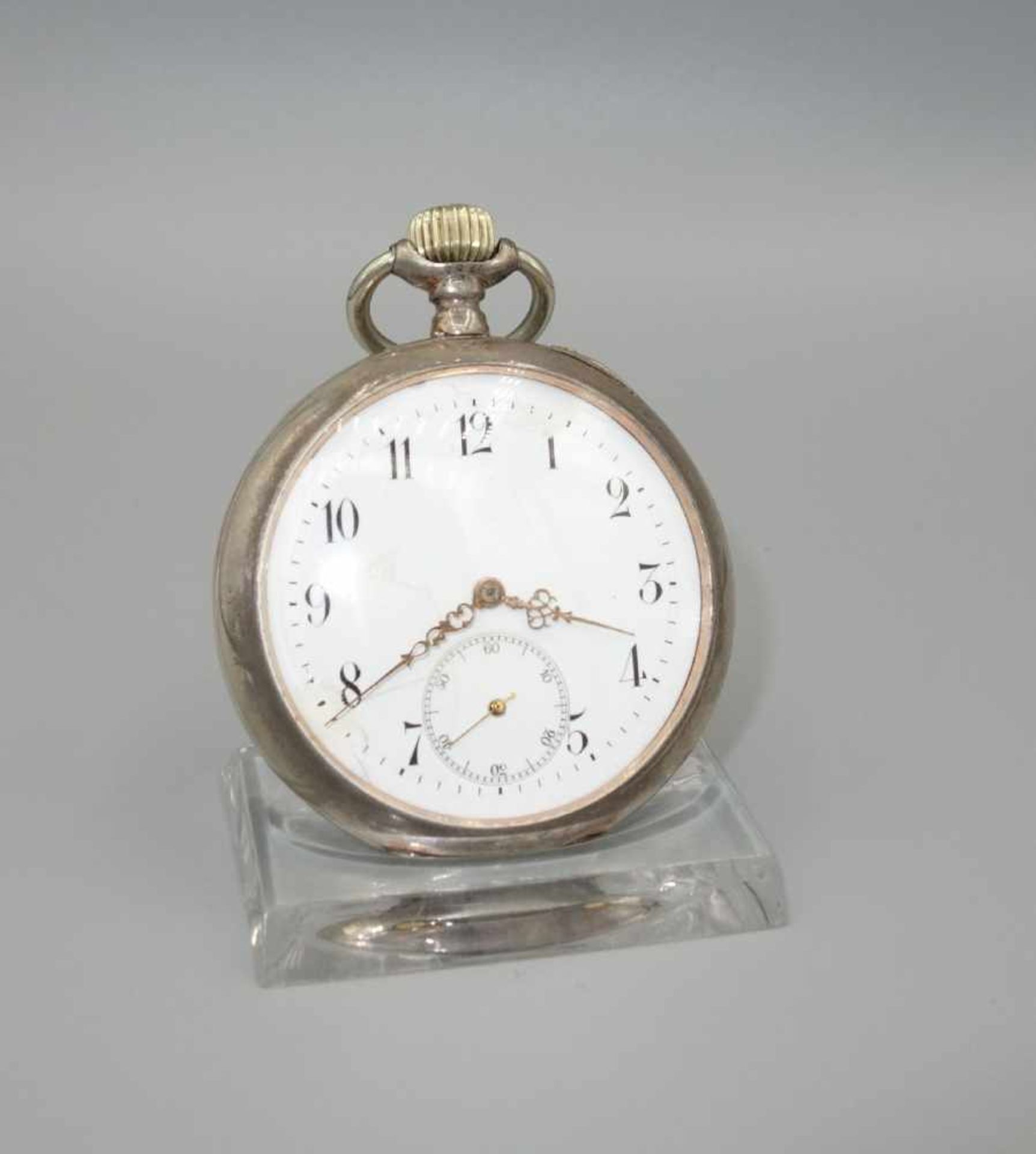 IWC TASCHENUHR / pocket watch, um 1900, Handaufzug (Krone und Drücker), Manufaktur International