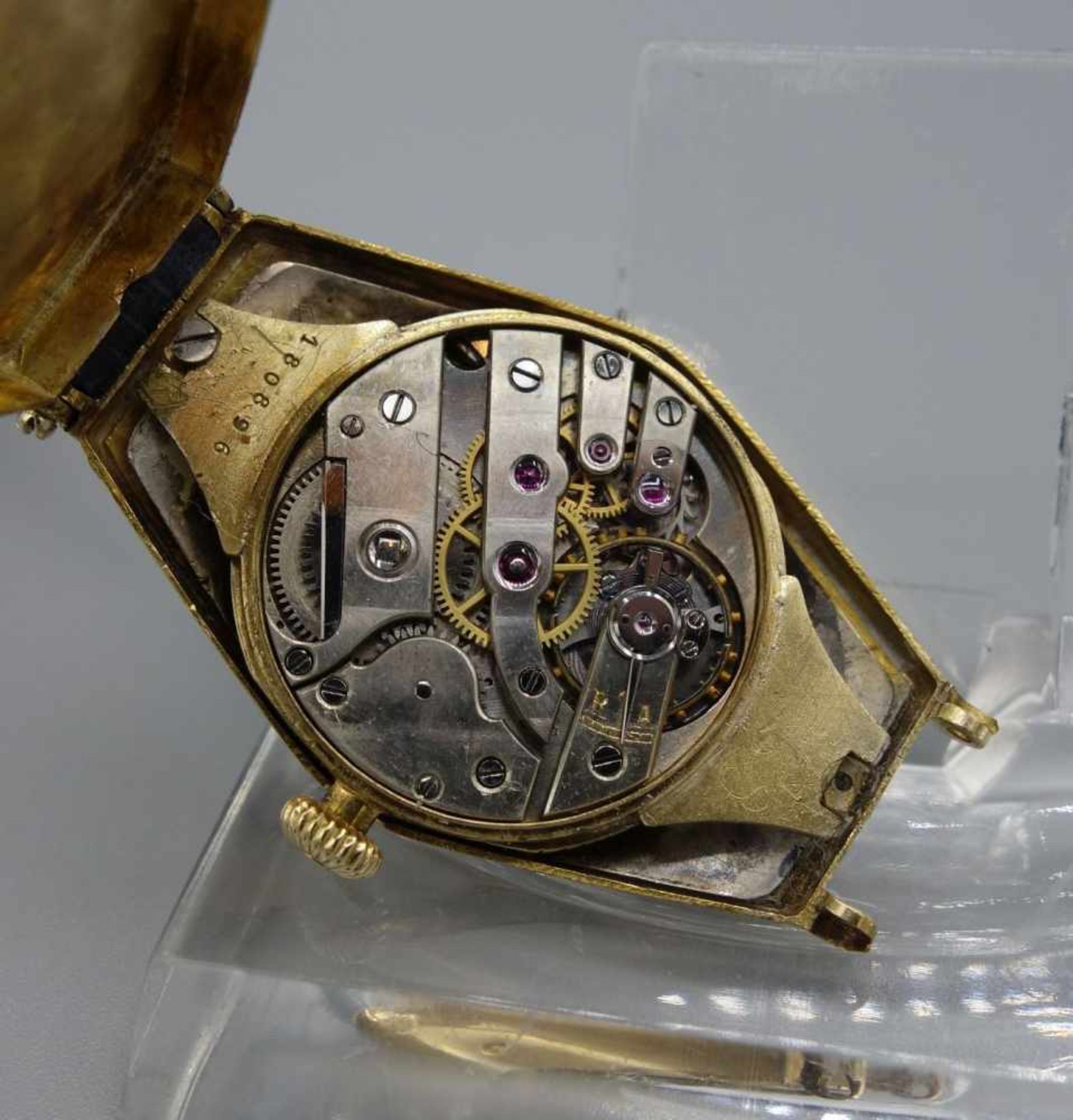 ART DÉCO VINTAGE DAMENARMBANDUHR - DAMEN / wristwatch, Handaufzug, um 1920, Manufaktur Henry Moser & - Bild 8 aus 8