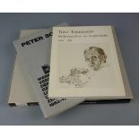 KONVOLUT WERKVERZEICHNISSE: 1) PETER SORGE: "Werkverzeichnis der Radierungen, Lithografien und