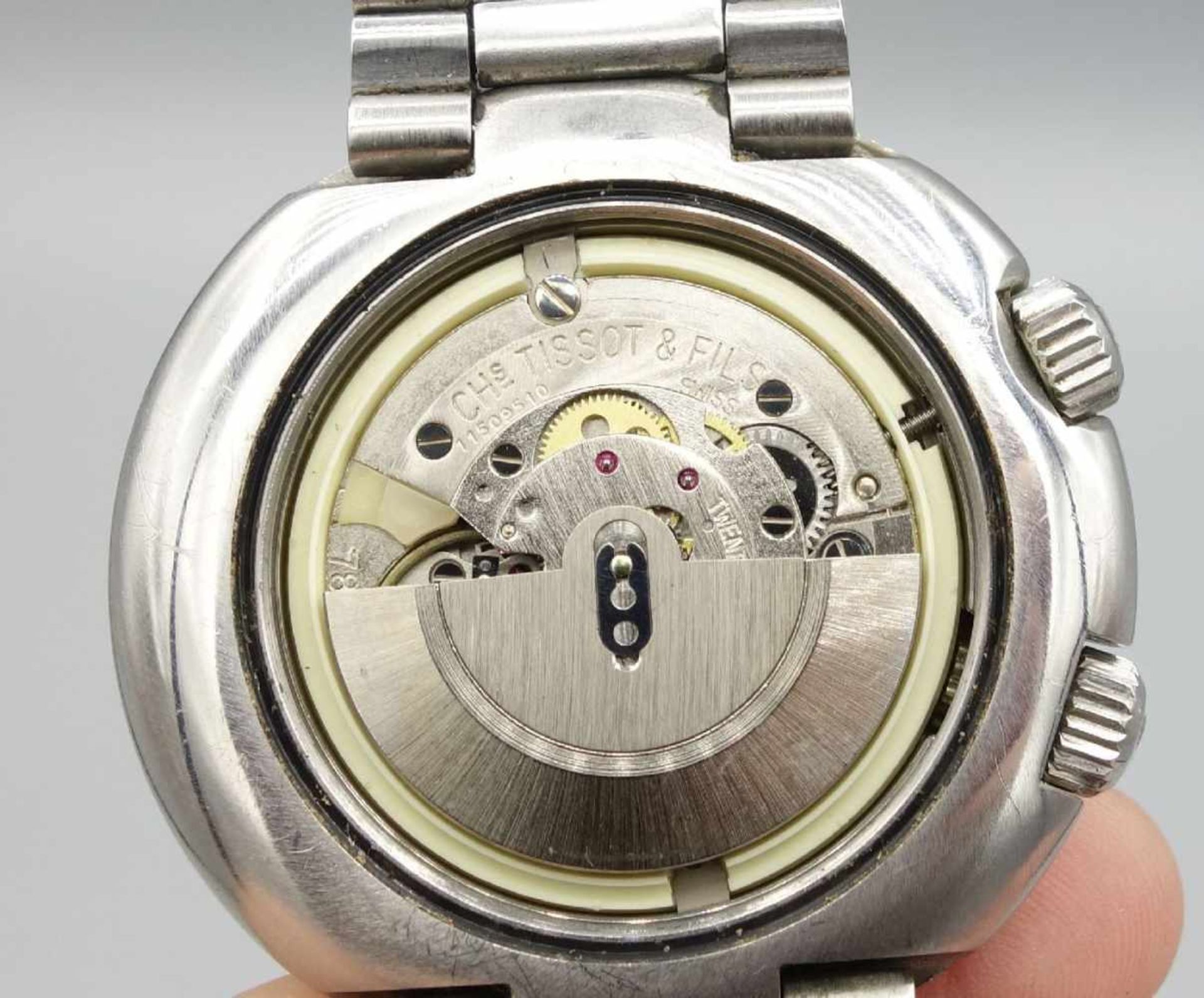 VINTAGE ARMBANDUHR: TISSOT NAVIGATOR T12 / wristwatch, 1970er Jahre, Manufaktur Tissot / Schweiz, - Image 8 of 8