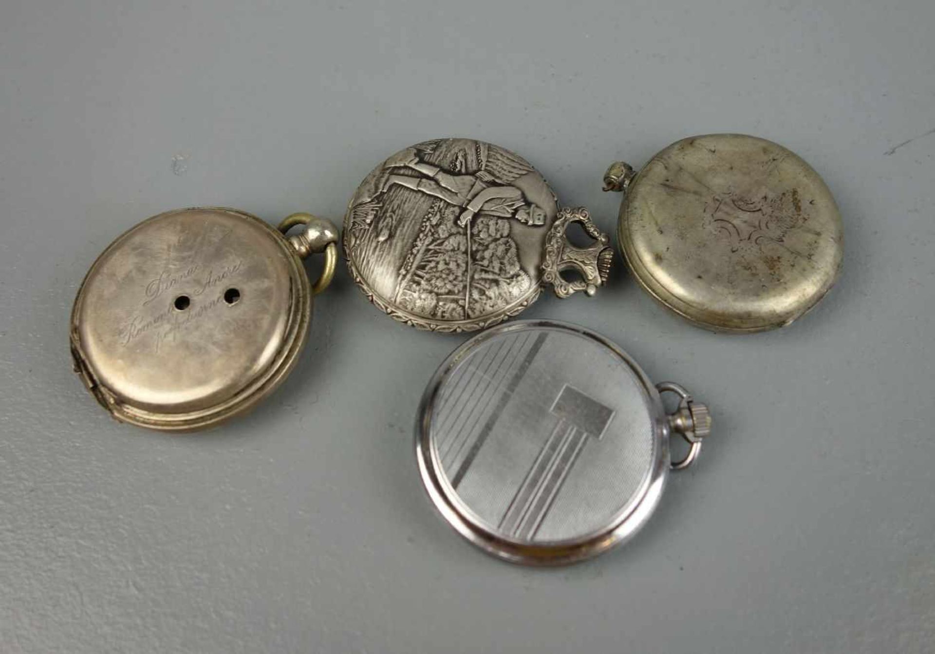 KONVOLUT TASCHENUHREN-WERKE / pocket watches, um 1900 und 1. H. 20. Jh., unterschiedliche - Image 3 of 13