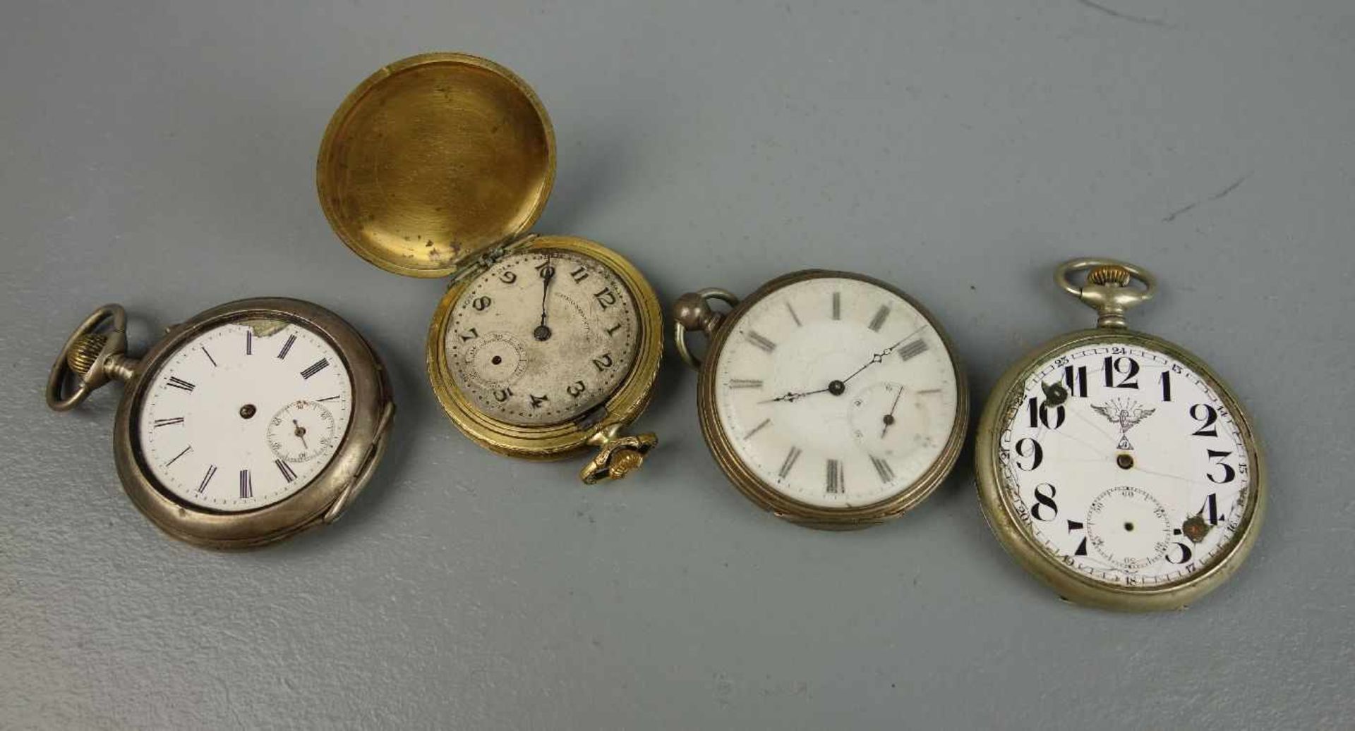 KONVOLUT TASCHENUHREN-WERKE / pocket watches, um 1900 und 1. H. 20. Jh., unterschiedliche - Image 10 of 13