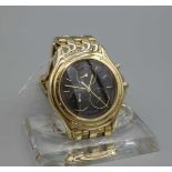 GOLDENE ARMBANDUHR / CHRONOGRAPH - CARTIER COUGAR / wristwatch, Quarz-Uhr, Manufaktur Cartier SA /