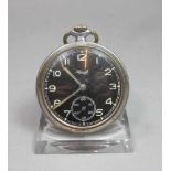 TASCHENUHR - KIENZLE / open face pocket watch, Manufaktur Kienzle / Hamburg, Handaufzug (Krone).