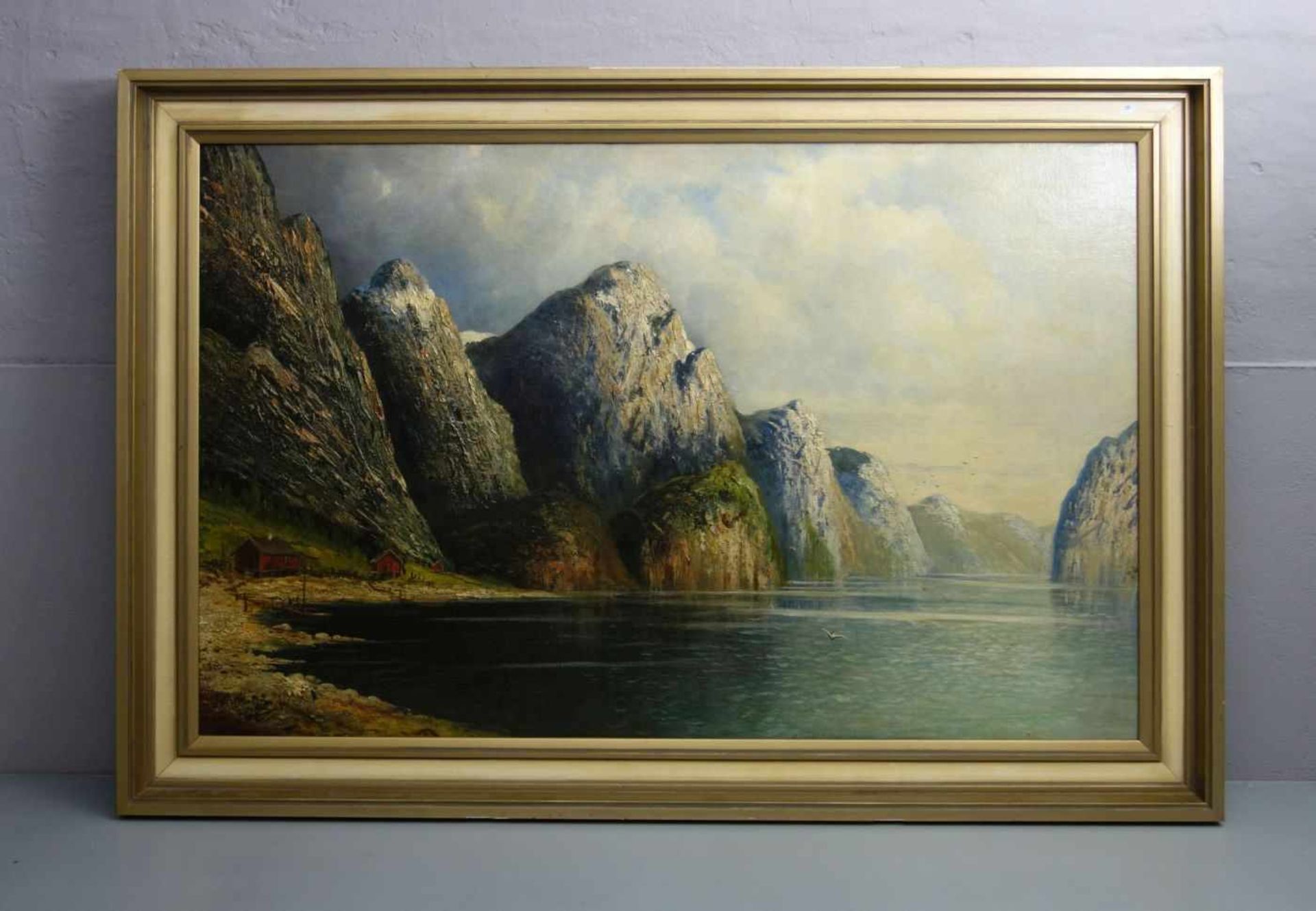 CHRISTENSEN, J. C. (norwegischer Landschaftsmaler des 19. Jh.), Gemälde / painting: "Norwegische