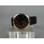 ARMBANDUHR / wristwatch, Quarz-Uhr, Manufaktur August Bachmann / Deutschland. Modell "10101.35.