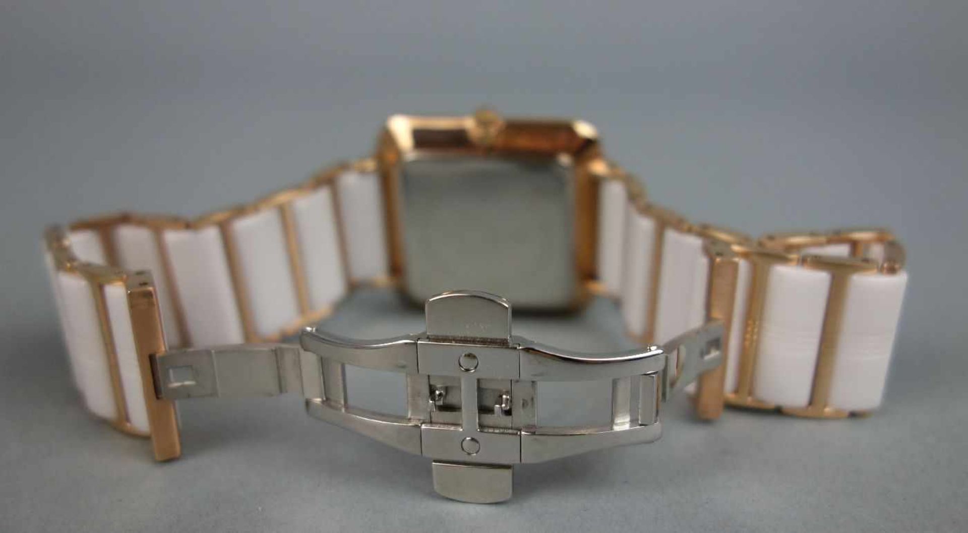 KERAMIK-ARMBANDUHR - ALEXANDER MILTON / wristwatch, Quarz-Uhr, Manufaktur Alexander Milton / - Bild 2 aus 5
