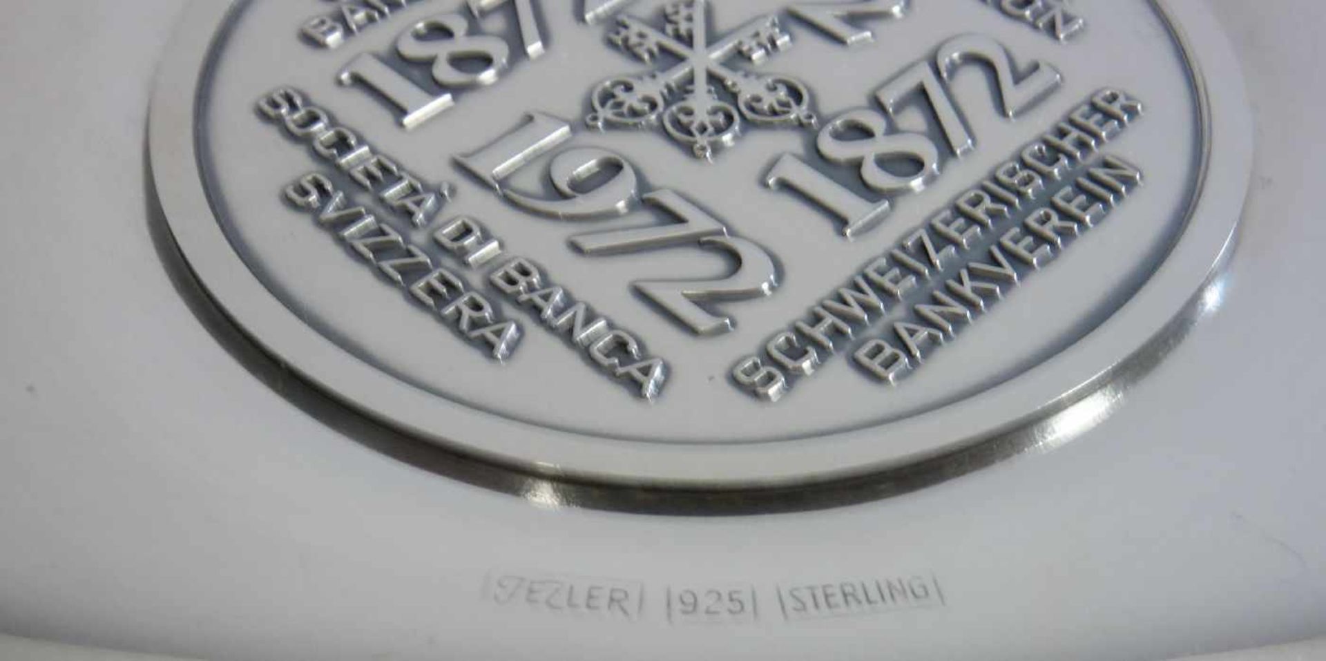 MÜNZSCHALE / KONFEKTSCHALE / coin-bowl, 20. Jh., 925er Silber (159 Gramm). Gemarkt mit - Bild 3 aus 3
