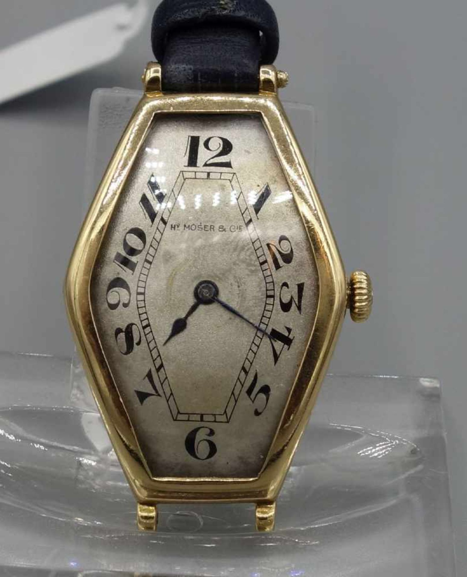 ART DÉCO VINTAGE DAMENARMBANDUHR - DAMEN / wristwatch, Handaufzug, um 1920, Manufaktur Henry Moser & - Bild 2 aus 8