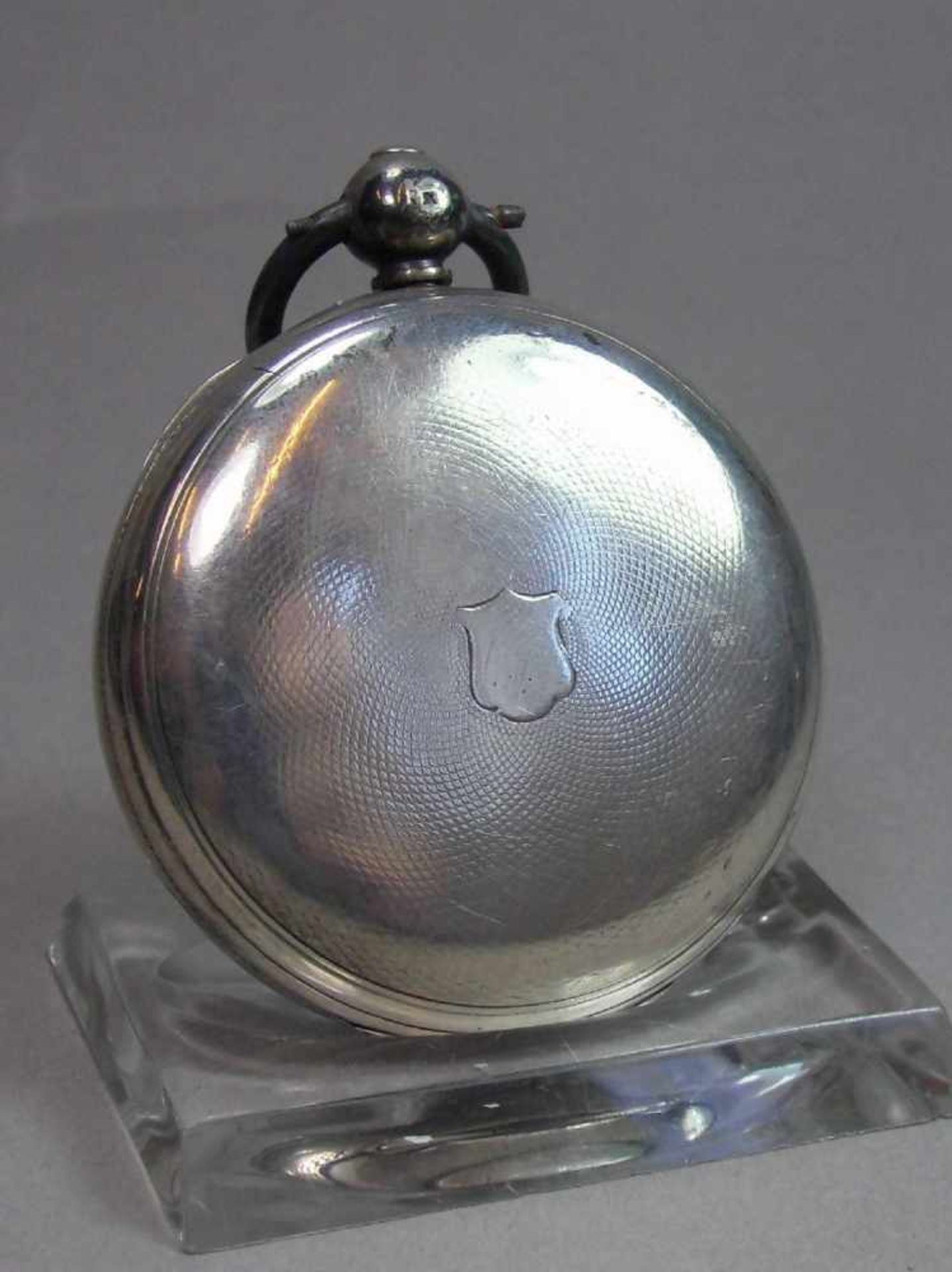 ENGLISCHE SCHLÜSSELTASCHENUHR / TASCHENUHR / open face pocket watch, 19. Jh., Consular Case / - Image 4 of 9