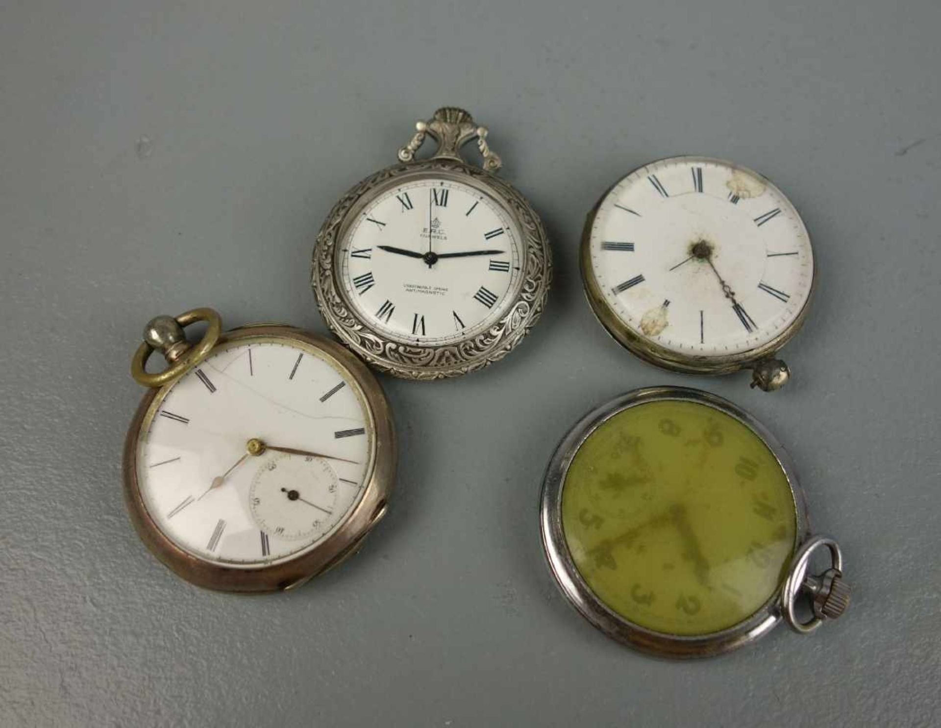 KONVOLUT TASCHENUHREN-WERKE / pocket watches, um 1900 und 1. H. 20. Jh., unterschiedliche - Image 13 of 13