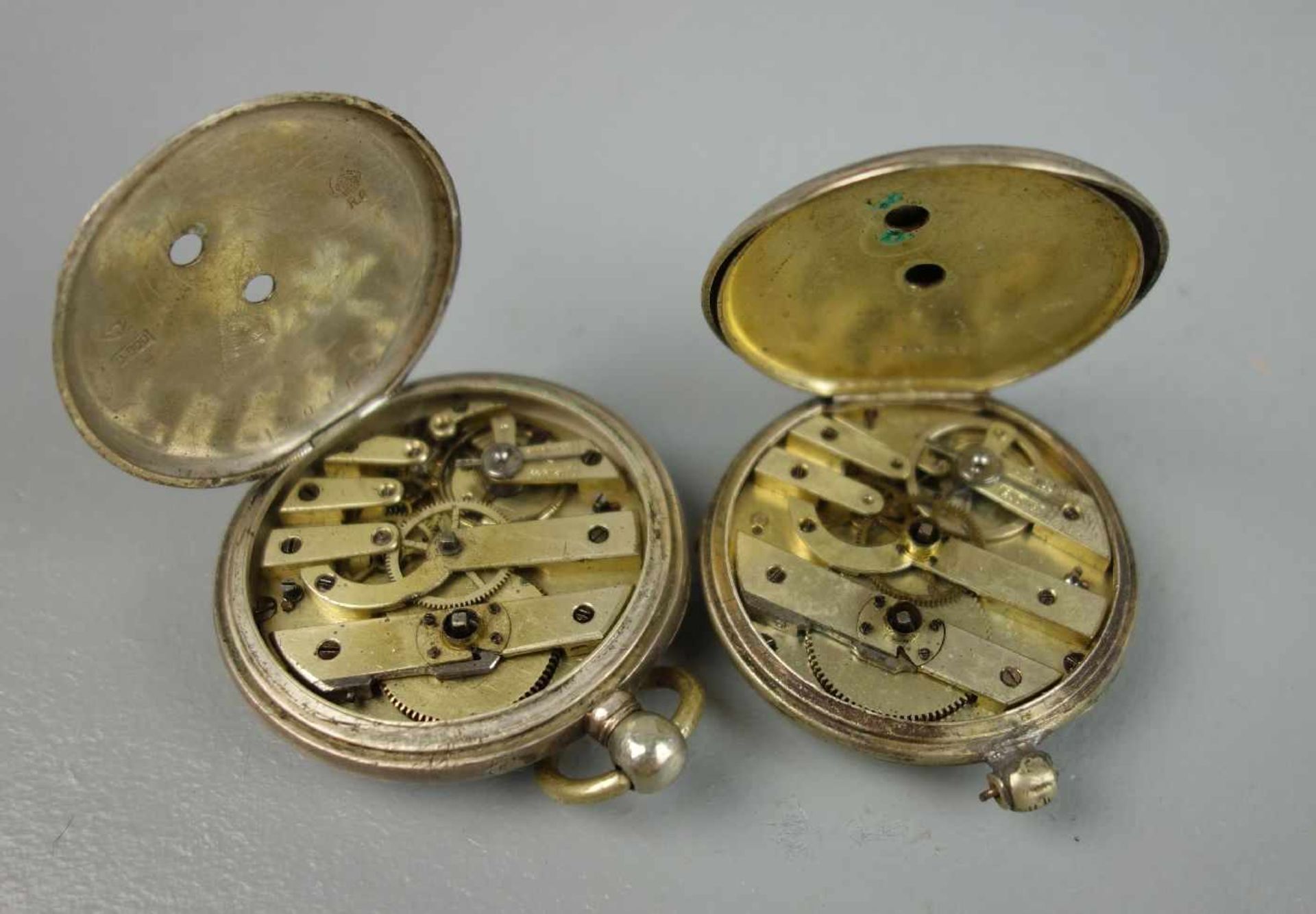 KONVOLUT TASCHENUHREN-WERKE / pocket watches, um 1900 und 1. H. 20. Jh., unterschiedliche - Image 4 of 13