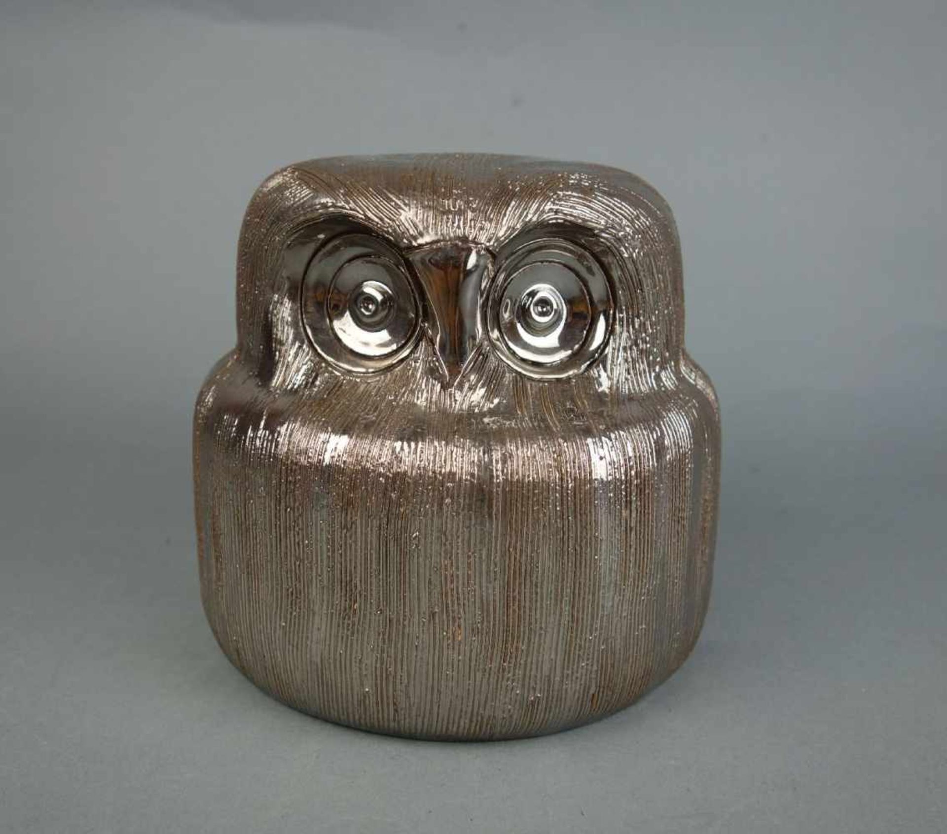 LONDI, ALDO (1911 - 2003), Skulptur / Studiokeramik: "Eule" / owl pottery sculpture, 1960er Jahre,