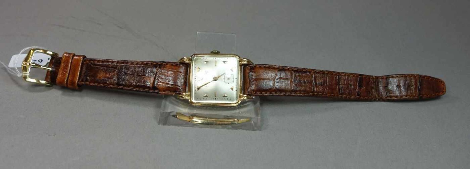 ART DÉCO ARMBANDUHR / wristwatch, Handaufzug, Manufaktur Leonidas Watch Factory / Schweiz. Eckiges - Image 2 of 6